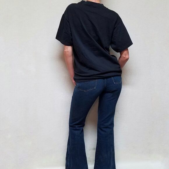 VINTAGE 90s Zana-di Dark Wash High Rise Flare Jean - Picture 4 of 16